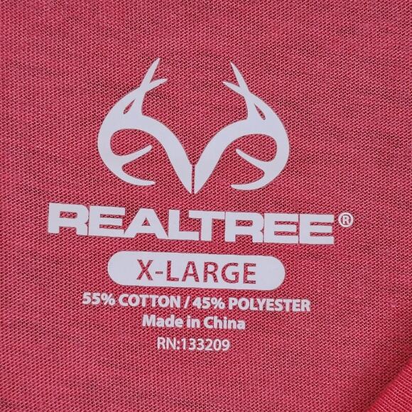 NWT Realtree Women’s XL Long Sleeve T-Shirt Dark Pink Deer Antlers Logo Hunting - Picture 6 of 7